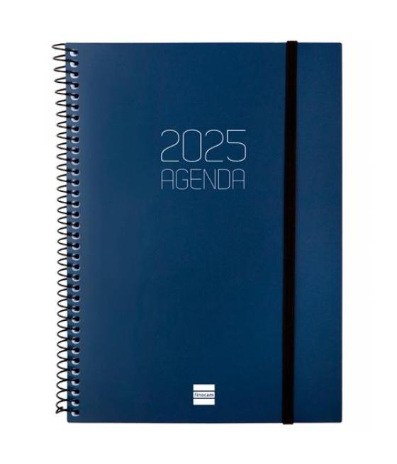 Finocam agenda anual opaque espiral e10-155x212mm svv azul 2025