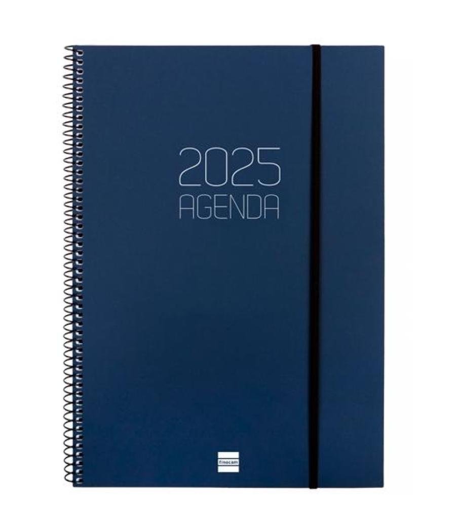 Finocam agenda anual opaque espiral e40-210x297mm svv azul 2025