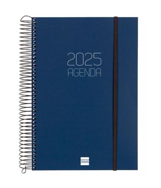 Finocam agenda anual opaque espiral e11-165x242mm 1dp azul 2025