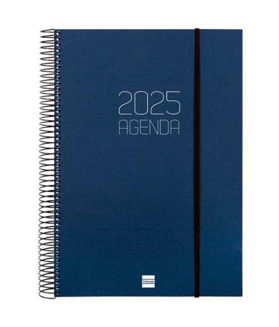 Finocam agenda anual opaque espiral e40-210x297mm 1dp azul 2025