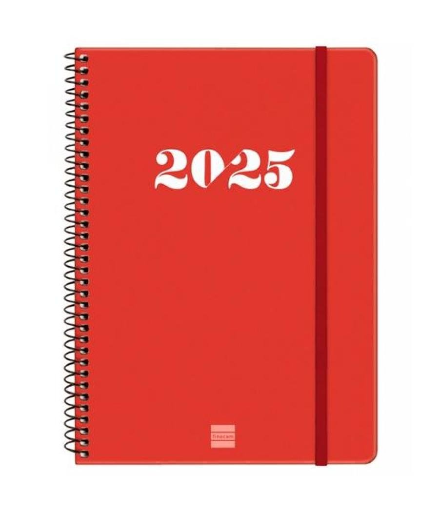 Finocam agenda anual my espiral e10-155x212mm svh rojo 2025