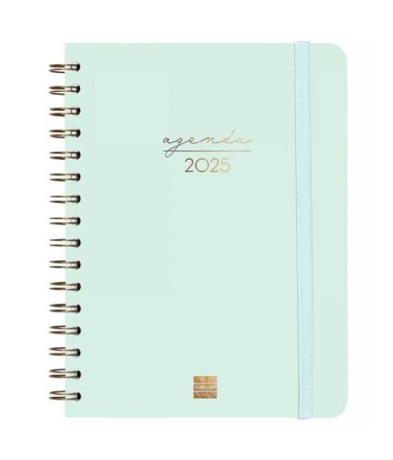 Finocam agenda anual alma espiral e10-155x212mm svh menta 2025