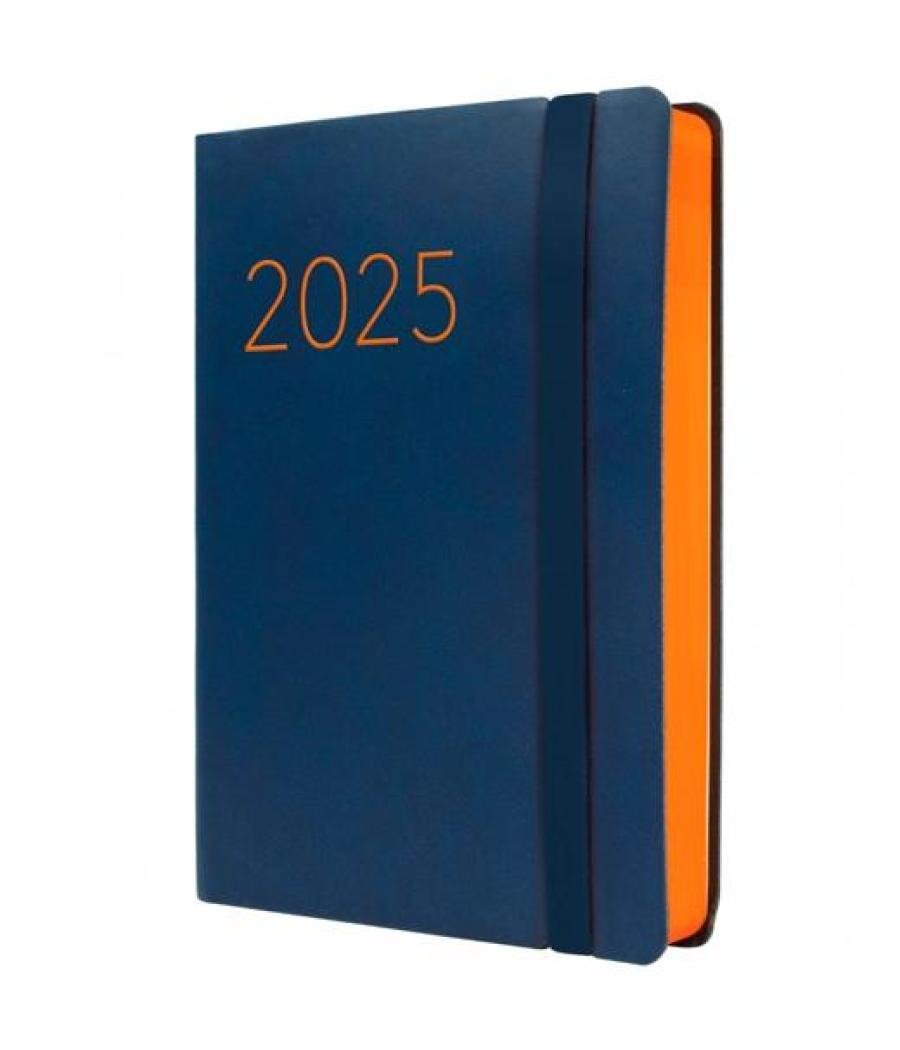 Finocam agenda anual flexi lisa f4-118x168mm 1dp azul 2025