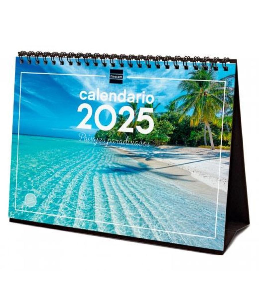 Finocam calendario de sobremesa para escribir s-210x150mm imágenes paisajes paradisíacos 2025