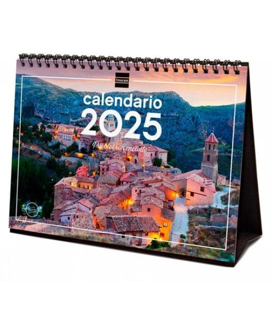 Finocam calendario de sobremesa para escribir s-210x150mm imágenes pueblos con encanto 2025