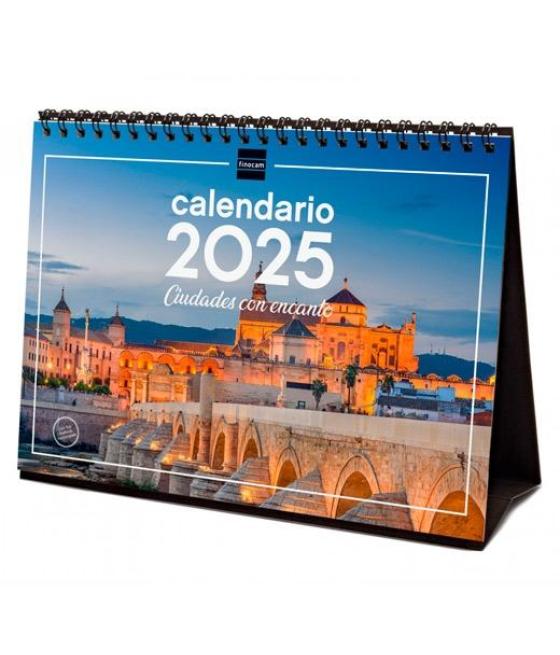 Finocam calendario de sobremesa para escribir s-210x150mm imágenes ciudades con encanto 2025