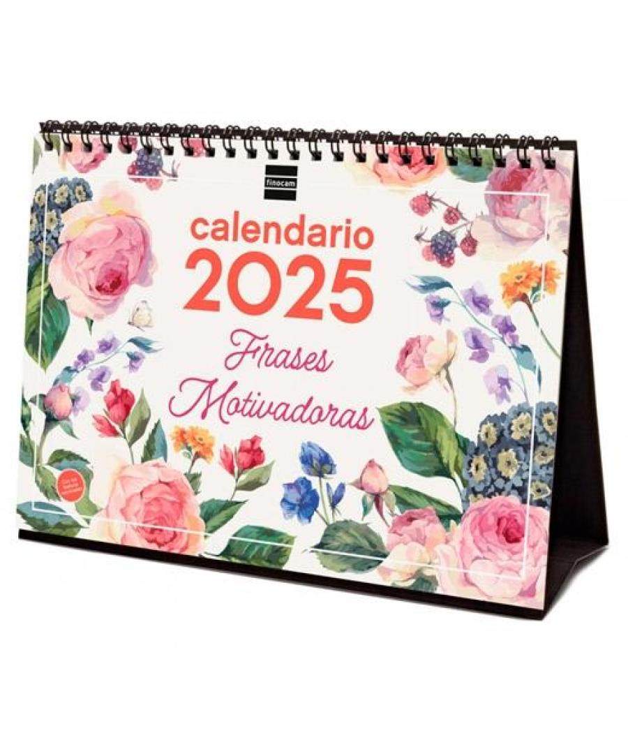 Finocam calendario de sobremesa para escribir s-210x150mm imágenes frases motivadoras 2025