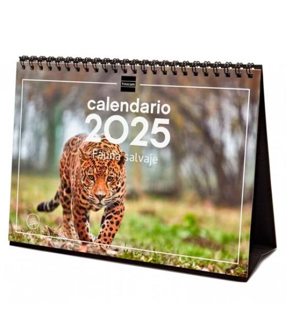 Finocam calendario de sobremesa para escribir s-210x150mm imágenes fauna salvaje 2025