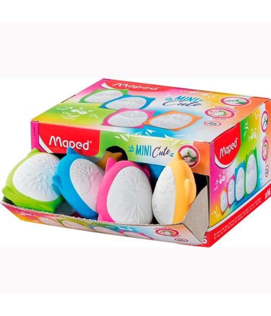 Maped goma squeeze mini cute caja expositora 16 ud