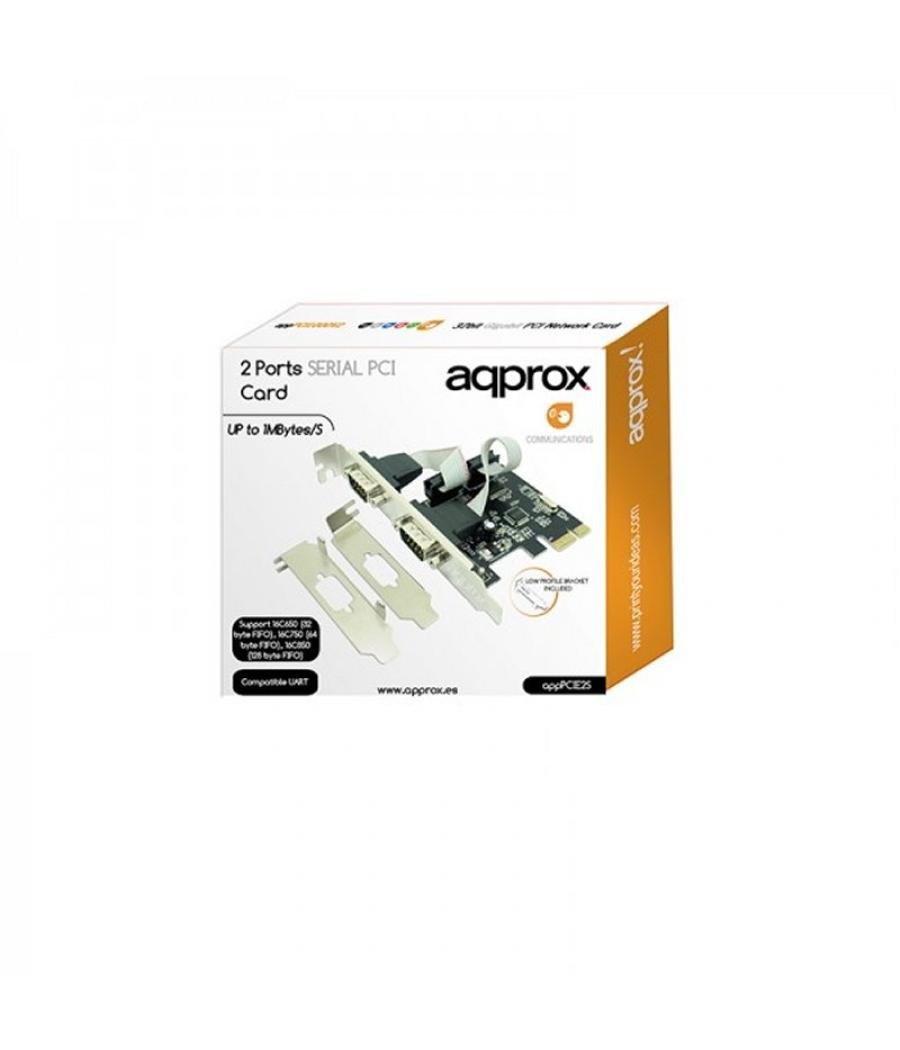 Approx! apppcie2s tarj. cont. 2 serie pci-e lp&hp