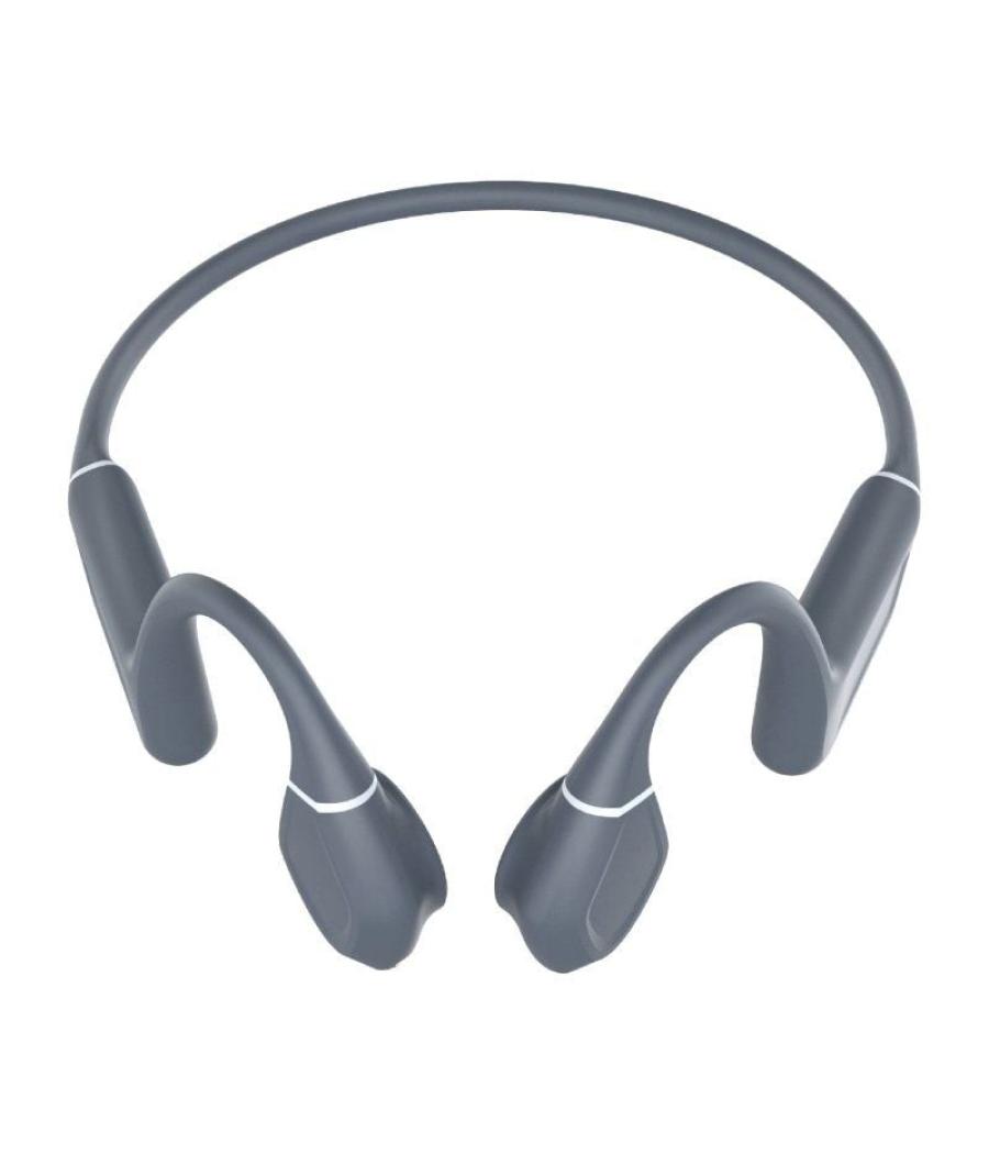 Auriculares inalámbricos deportivos de conducción ósea leotec osea kuri/ con micrófono/ bluetooth/ grises