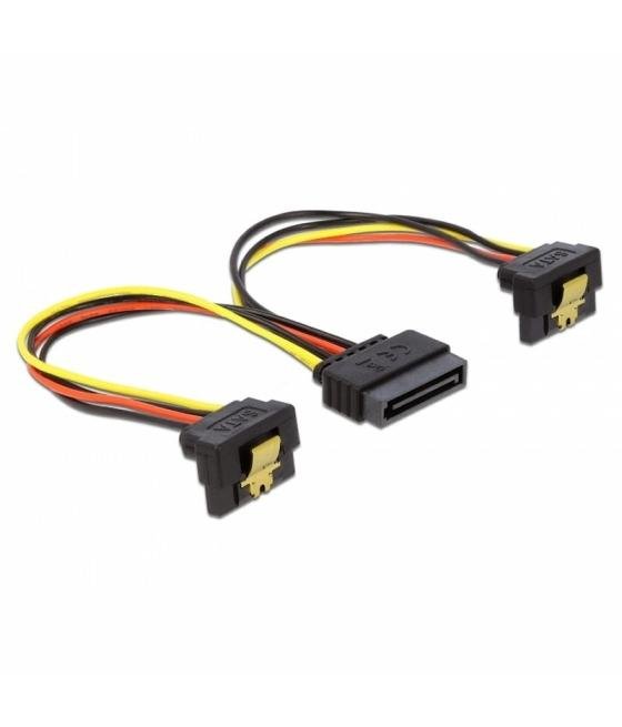 Delock cable power sata 15pin 2x sata hdd angled