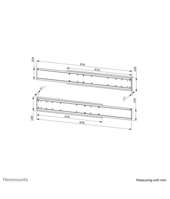 Neomounts adaptador de doble pantalla