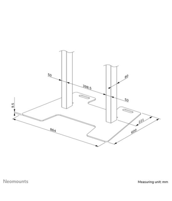 Neomounts placa de suelo