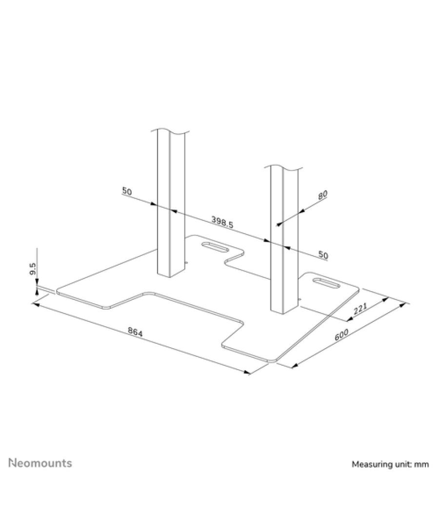 Neomounts placa de suelo