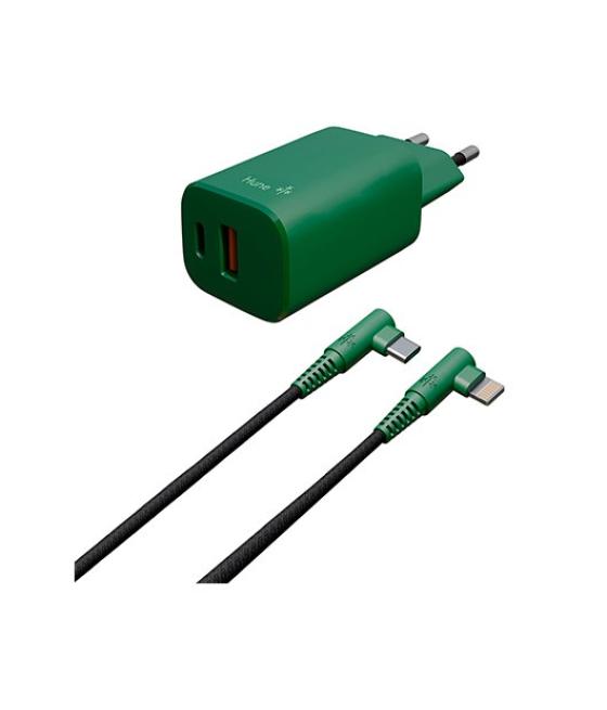 Cargador dual hune eco 20w cable tipo c lightning