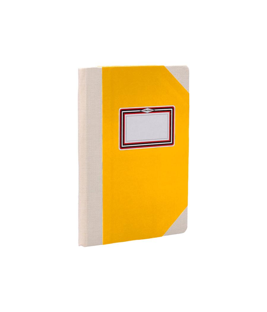 Libro cartóne cosido fernandes flecha din a6+ rayado horizontal 50 hojas 100 gr amarillo