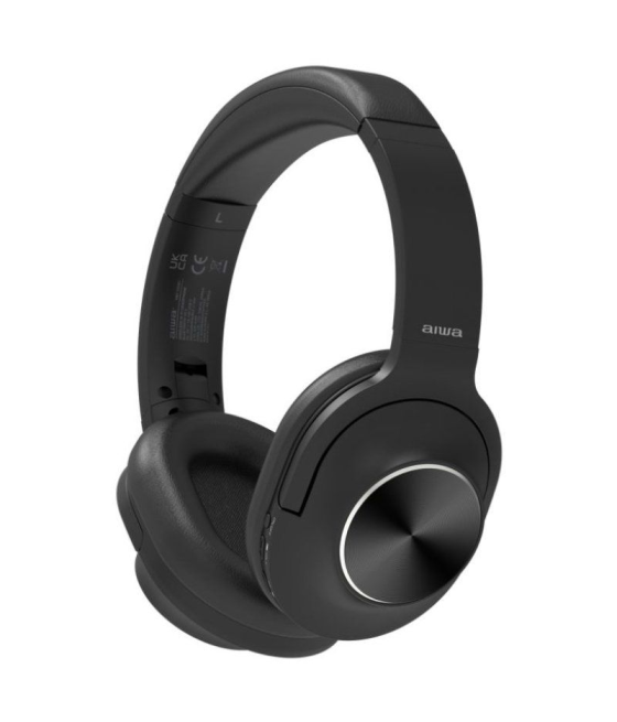 Auriculares inalámbricos aiwa hst-220bt/bk/ con micrófono/ bluetooth/ negros