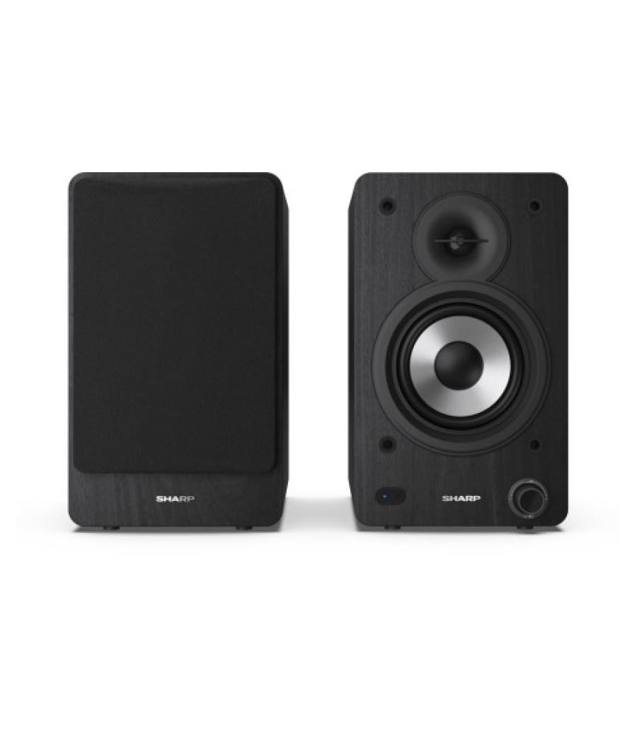 Sharp bookshelf speakers de 2 vías negro inalámbrico y alámbrico 60 w