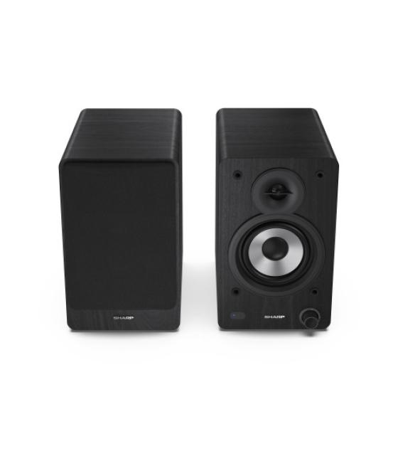 Sharp bookshelf speakers de 2 vías negro inalámbrico y alámbrico 60 w