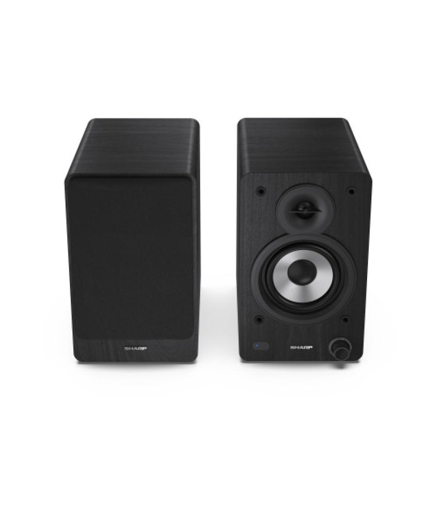 Sharp bookshelf speakers de 2 vías negro inalámbrico y alámbrico 60 w