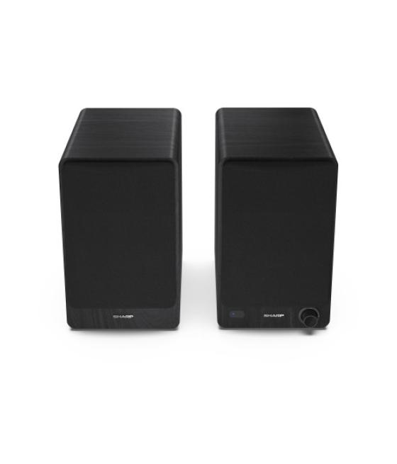 Sharp bookshelf speakers de 2 vías negro inalámbrico y alámbrico 60 w