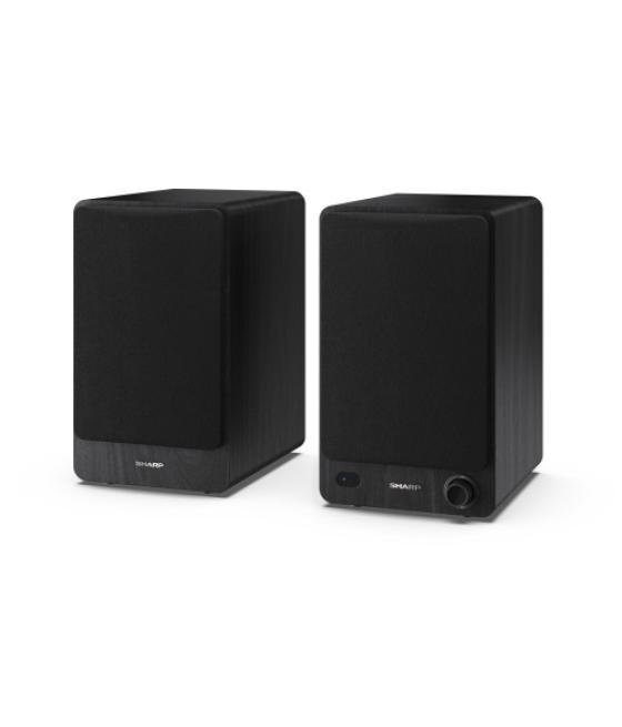 Sharp bookshelf speakers de 2 vías negro inalámbrico y alámbrico 60 w