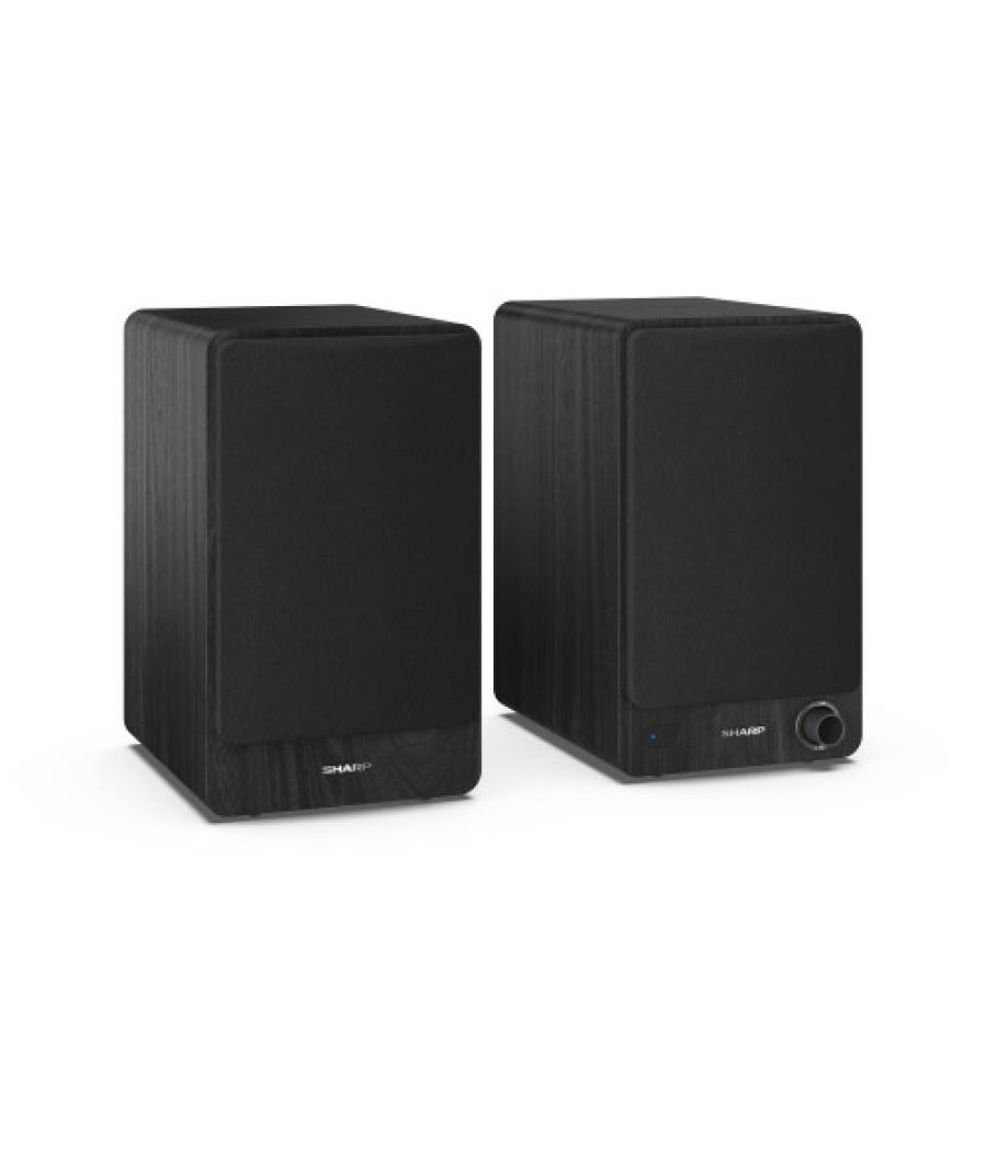 Sharp bookshelf speakers de 2 vías negro inalámbrico y alámbrico 60 w