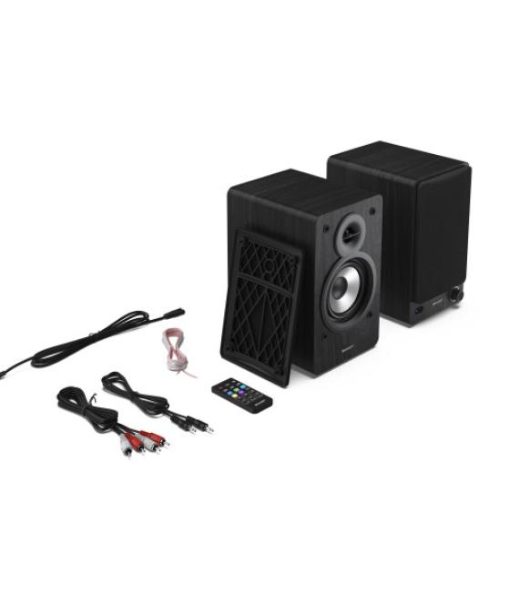 Sharp bookshelf speakers de 2 vías negro inalámbrico y alámbrico 60 w