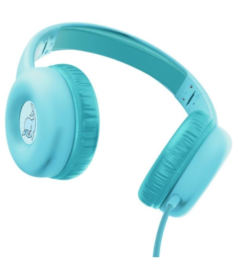 Auriculares infantiles trust nouna kids/ con micrófono/ azules