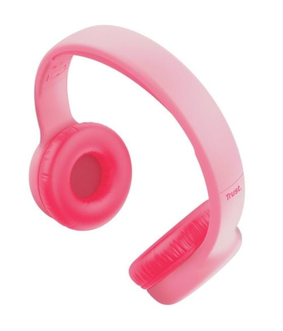 Auriculares infantiles trust nouna kids/ con micrófono/ rosas