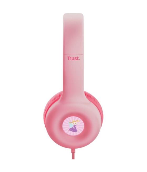 Auriculares infantiles trust nouna kids/ con micrófono/ rosas