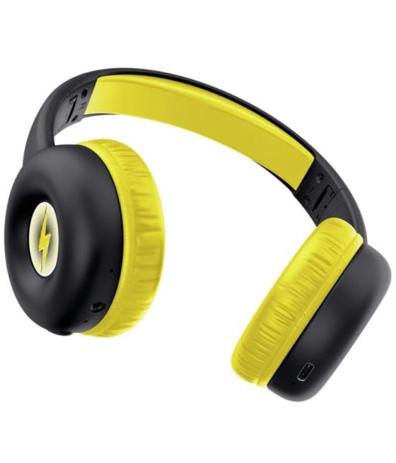 Auriculares infantiles inalámbricos trust nouna kids/ con micrófono/ negros