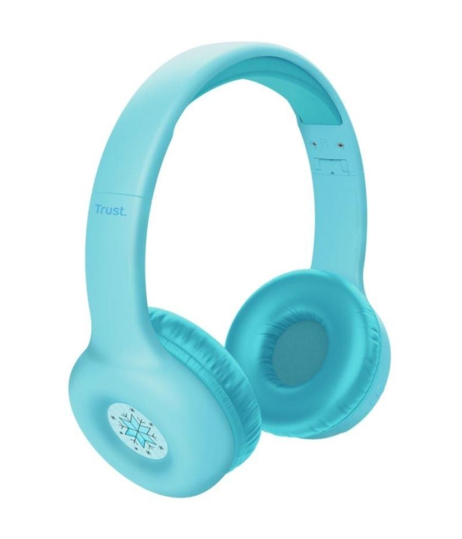 Auriculares infantiles inalámbricos trust nouna kids/ con micrófono/ azules