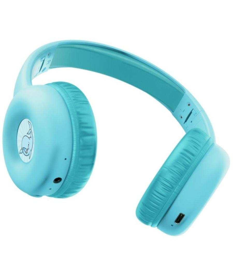 Auriculares infantiles inalámbricos trust nouna kids/ con micrófono/ azules