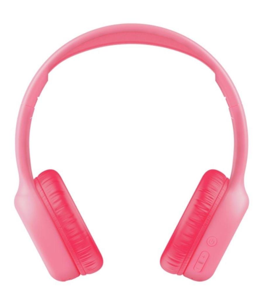 Auriculares infantiles inalámbricos trust nouna kids/ con micrófono/ rosas