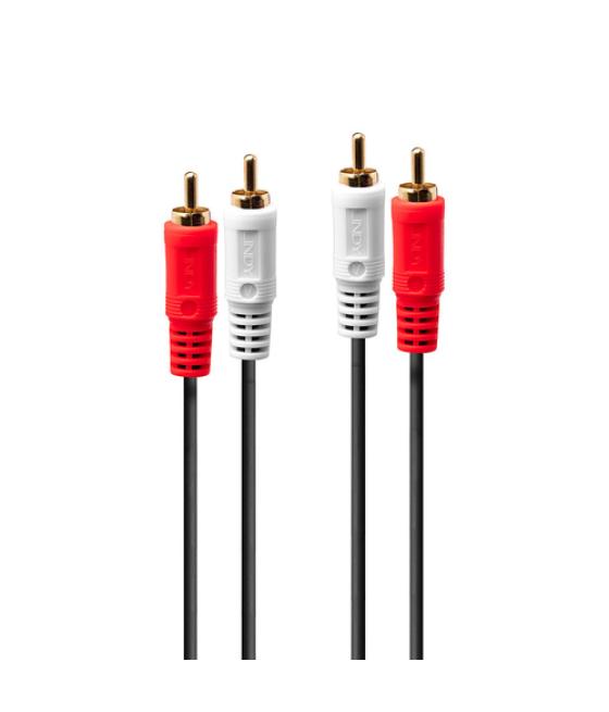 Lindy 35660 cable de audio 1 m 2 x RCA Rojo, Blanco