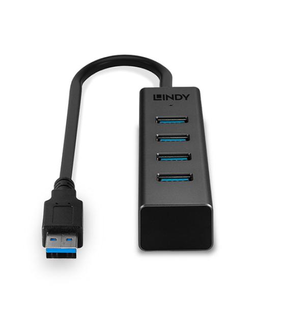 Lindy 43324 hub de interfaz USB 3.2 Gen 1 (3.1 Gen 1) Type-A 5000 Mbit/s Negro