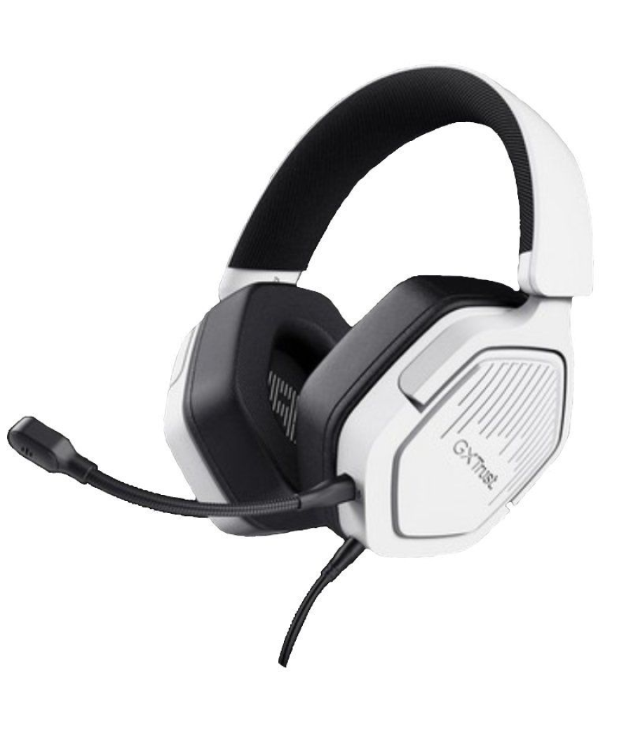 Auriculares gaming con micrófono trust gaming gxt 492w carus/ jack 3.5/ blancos