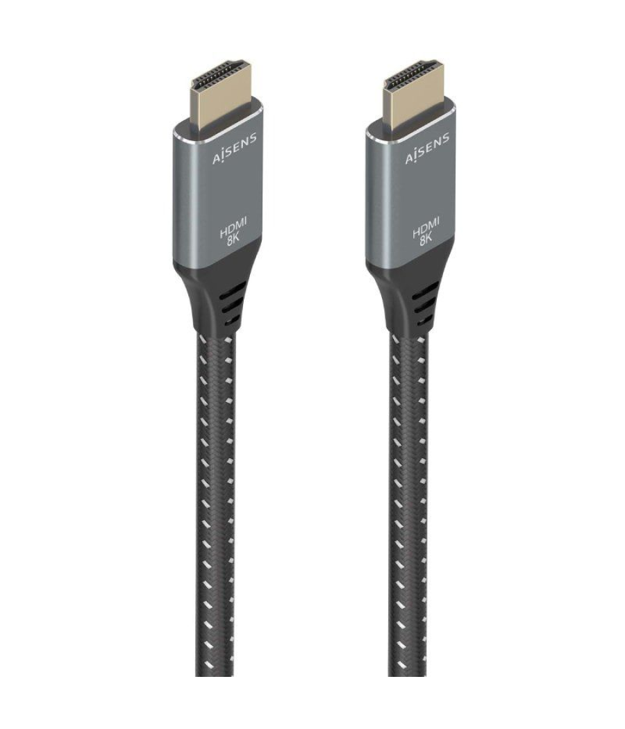 Cable hdmi 2.1 8k aisens a150-0877/ hdmi macho - hdmi macho/ 7m/ gris y negro