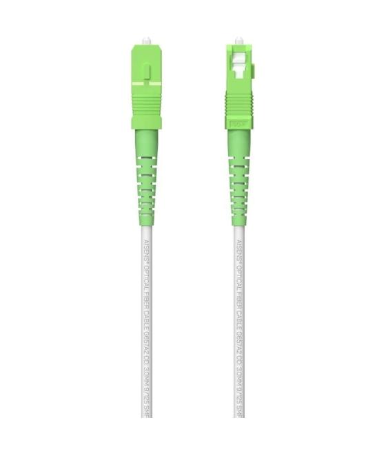 Cable de fibra óptica g657a2 3.0 9/125 smf aisens a152-0617/ lszh/ 100m/ blanco