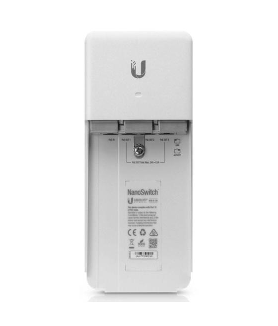 Switch ubiquiti nanoswitch n-sw/ 4 puertos rj45 10/100/1000 poe