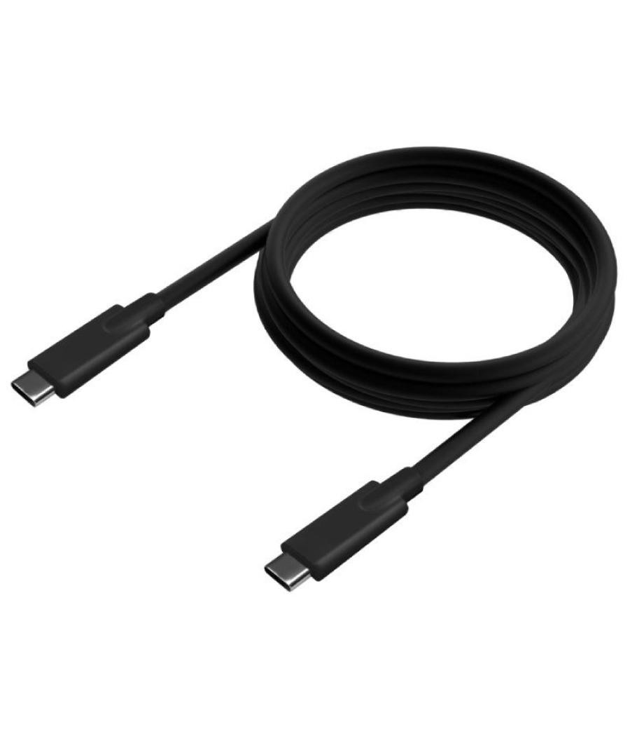 Cable usb 3.2 tipo-c aisens a107-0875/ usb tipo-c macho - usb tipo-c macho/ hasta 100w/ 20gbps/ 3m/ gris