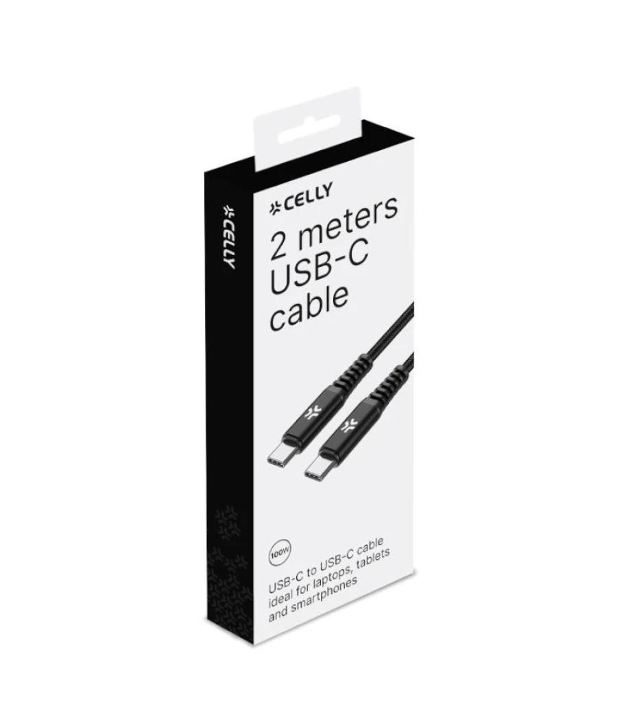 Celly cable usb-c a usb-c 100w