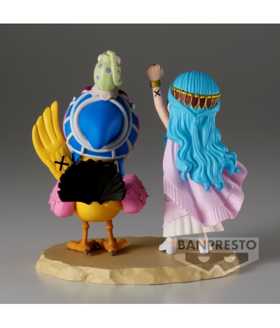 Figura banpresto: one piece log stories vivi y karoo