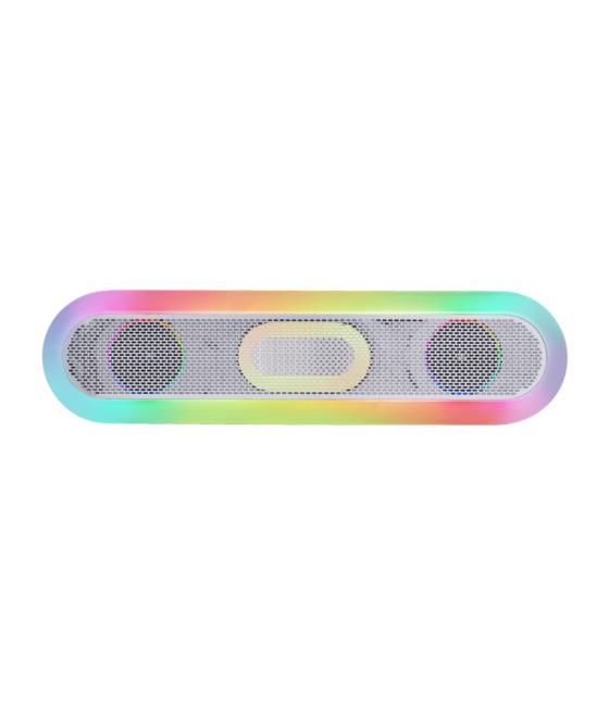 Barra sonido bluetooth rgb msb-orb rgb 360º blanco mars gaming