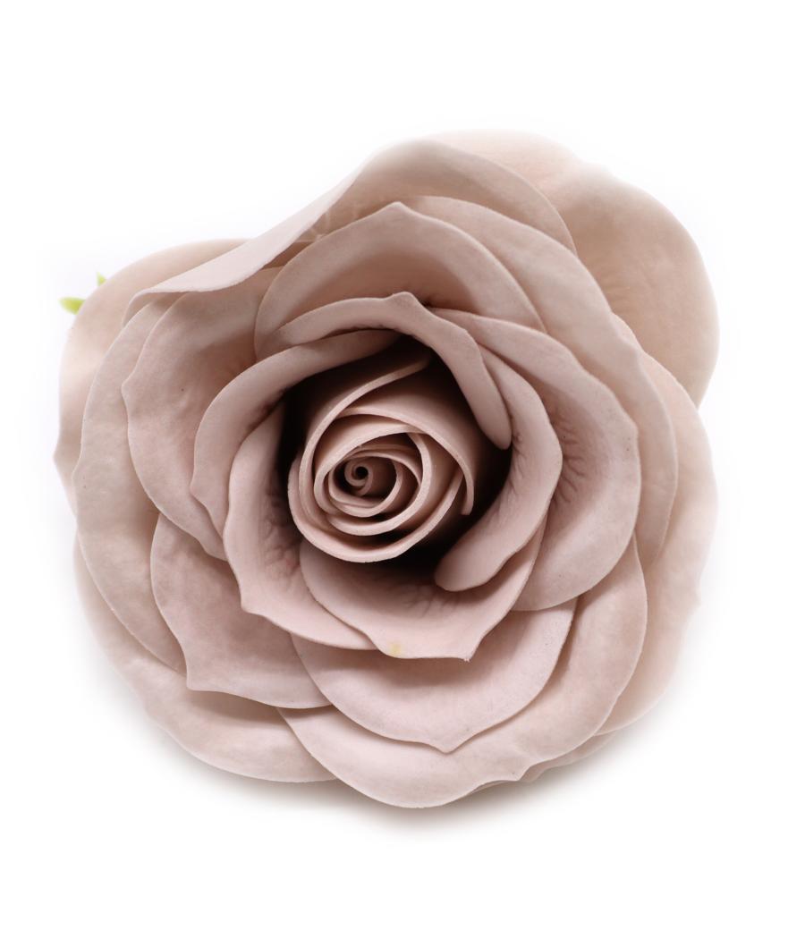 Flor de Jabón Artesanal - Grande Vintage Rose - Beige