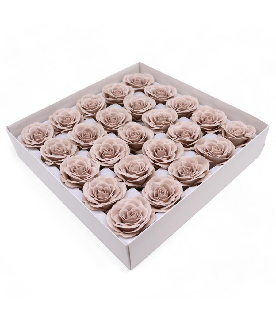 Flor de Jabón Artesanal - Grande Vintage Rose - Beige