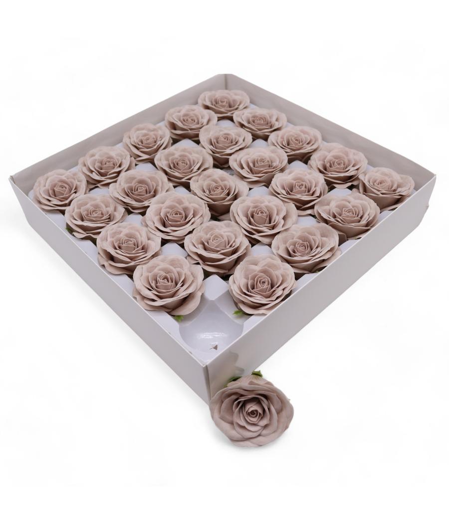 Flor de Jabón Artesanal - Grande Vintage Rose - Beige