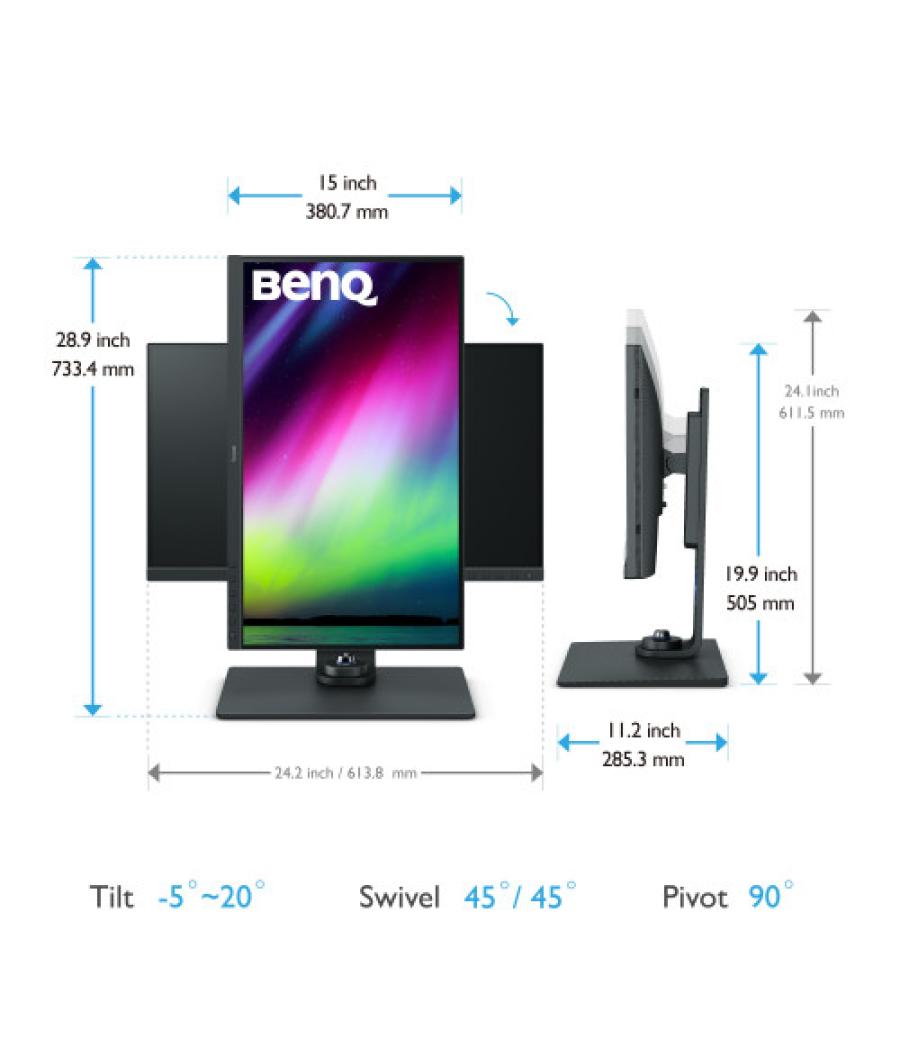 Benq sw270c 68,6 cm (27") 2560 x 1440 pixeles quad hd led gris